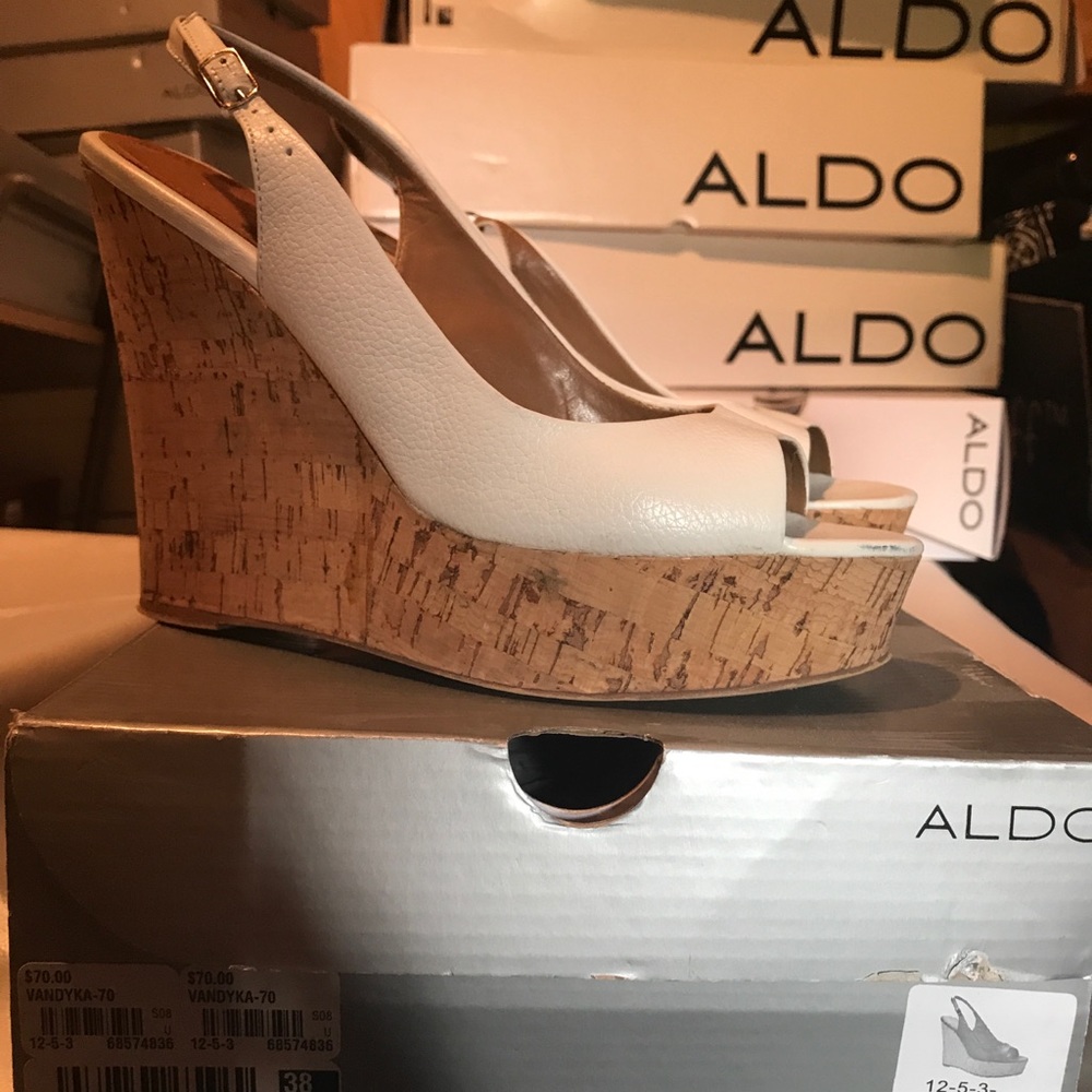 Aldo “Vandyka” wedge - white